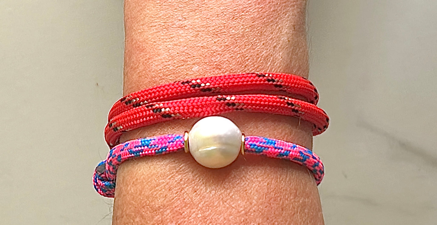 Sporty Pearl Bracelet -Solo- X Large round pearl