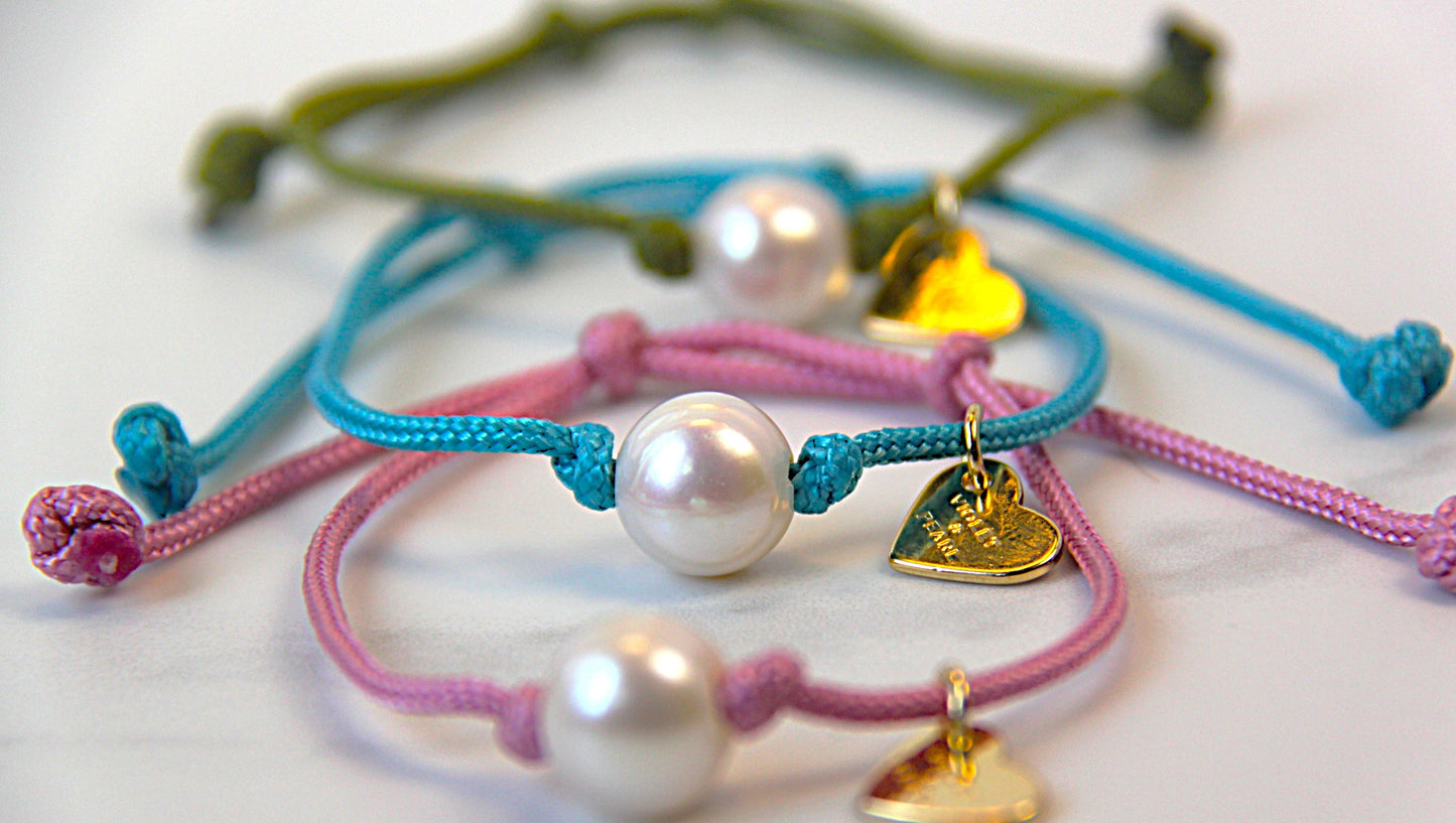 Sporty Pearl Bracelet -Solo- Large round pearl